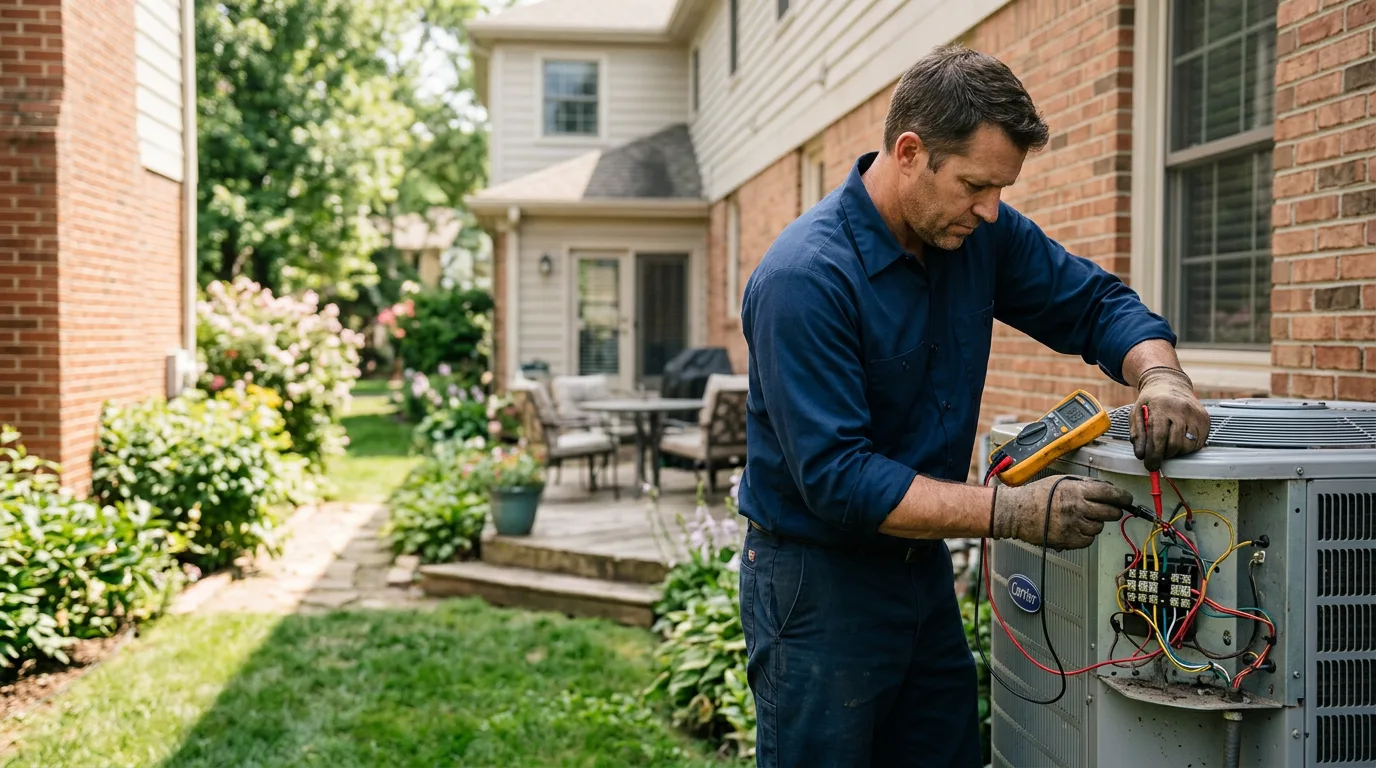 HVAC technician working near Norwood, MA